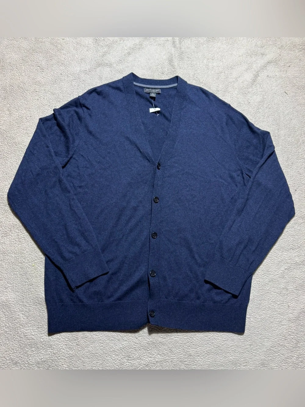 Banana Republic Sweater Mens XL Luxury Blend Silk Cashmere Cardigan Button Up